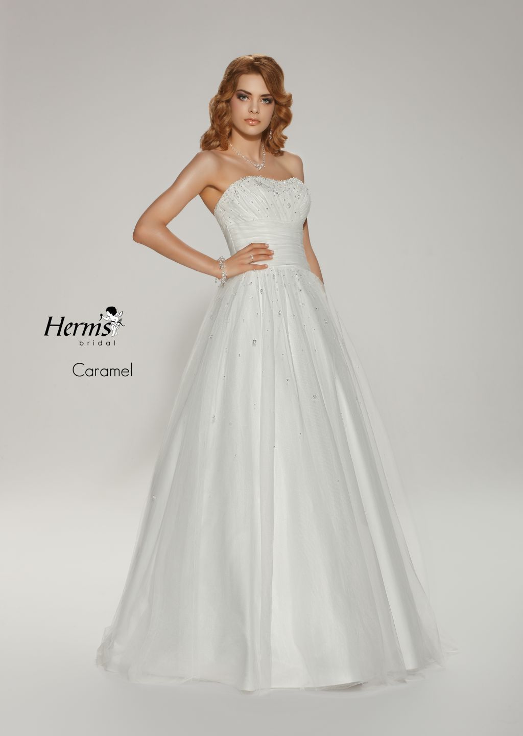 Wedding dress Herm’s Bridal CARAMEL Warsaw Slubne.pl