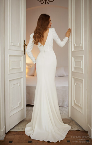 suknia slubna Herms Bridal Hanoi with sleeves
