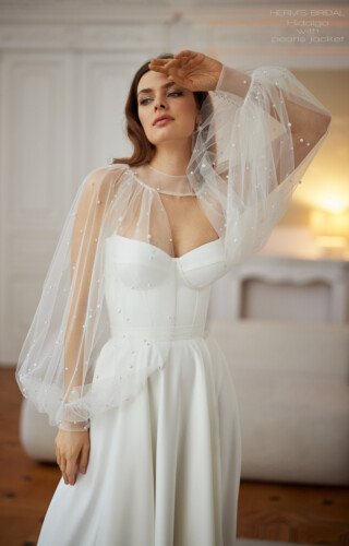 suknia slubna Herms Bridal Hidalgo with pearls jacket