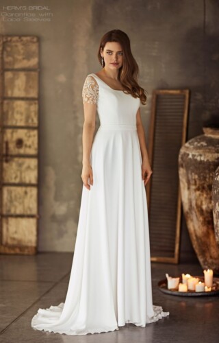 suknia slubna Herms Bridal Garantias with lace sleeves